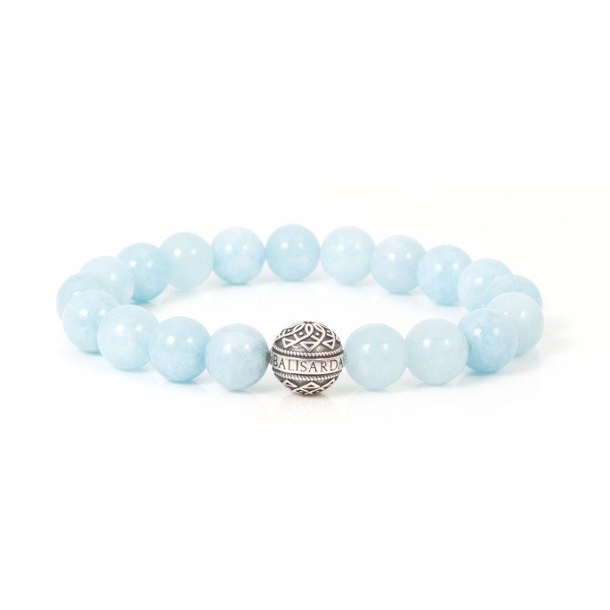Buy Crystu Unisex Adult Natural Aquamarine Crystal Stone 8mm Faceted Bead  Bracelet (Color : Light Blue) at Amazon.in