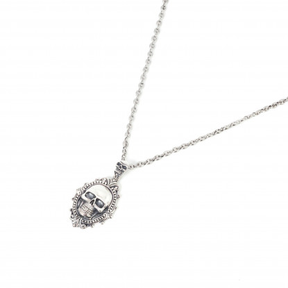 Sterling Silver Necklace | Skull Pendant
