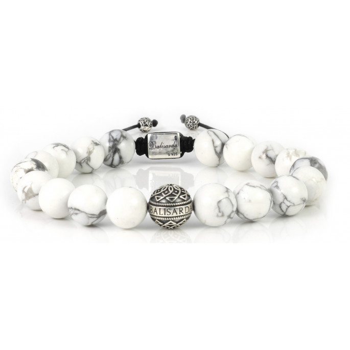 white ball bracelet