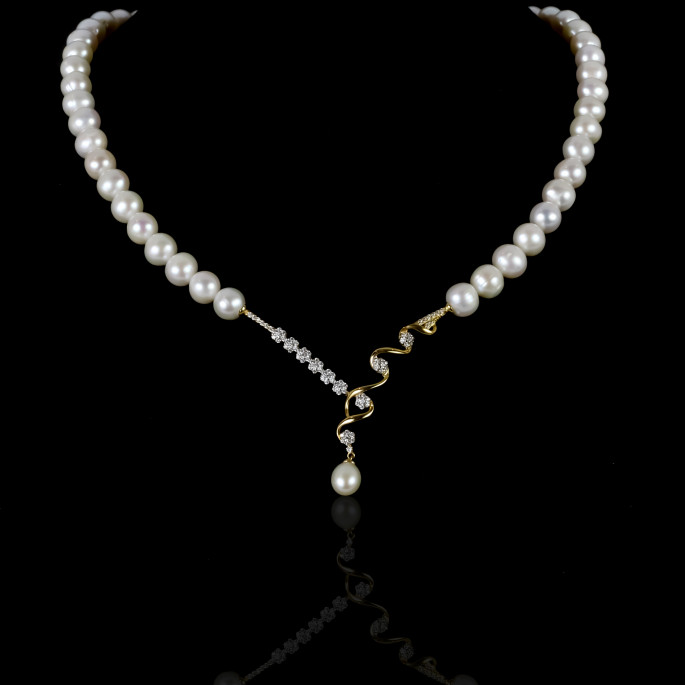 Royal Necklace | Fresh Water Pearl | 14K Gold