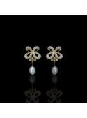 Papillon Earrings | Fresh Water Pearls | 18K Gold