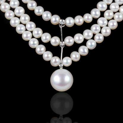 Lumière Necklace | Fresh Water Pearls | Silver 925