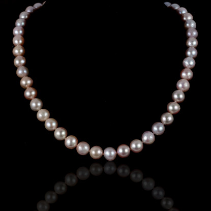 Rose Signature Necklace | Fresh Water Pearls | Silver 925
