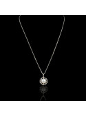 Fleur de Neige Necklace | Fresh Water Pearl | 18K White Gold
