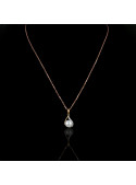 La Flamme Necklace | Fresh Water Pearl | 18K Gold