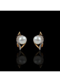 La Flamme Earrings | Fresh Water Pearl | 18K Gold