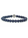Festive Blue Goldstone | Beaded Bracelet | Sparkling Dark Blue