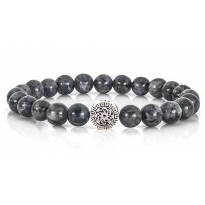 Festive Black Labradorite | Beaded Bracelet |Sparkling Black Gemstones