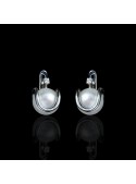 Amour Earrings | Fresh Water Pearls | 14K White Gold