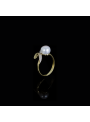 Infini Ring |Fresh Water Pearl | 18K Gold