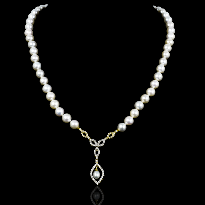 Déchirer Necklace | Fresh Water Pearl | 18K Gold