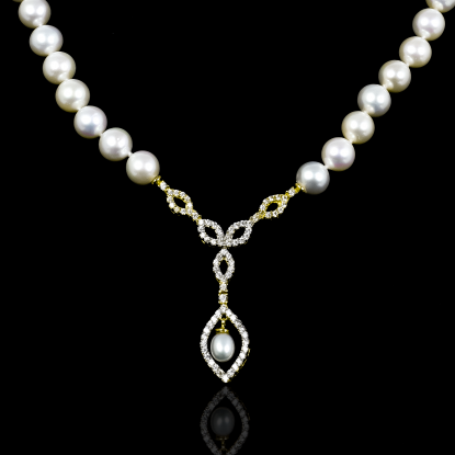 Déchirer Necklace | Fresh Water Pearl | 18K Gold