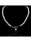 Infini Necklace | Fresh Water Pearls | 18K Gold