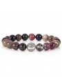 Tourmaline Beaded Bracelet | Sterling Silver Bead | Multicolored Gemstones
