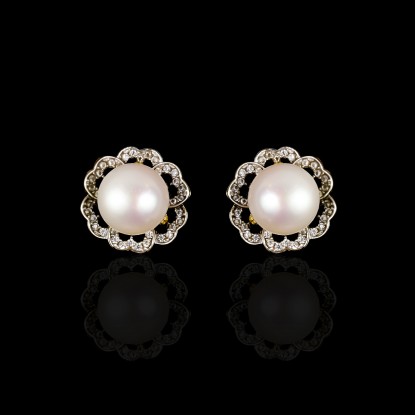 Piques Earrings | Fresh Water Pearls | 18K Gold