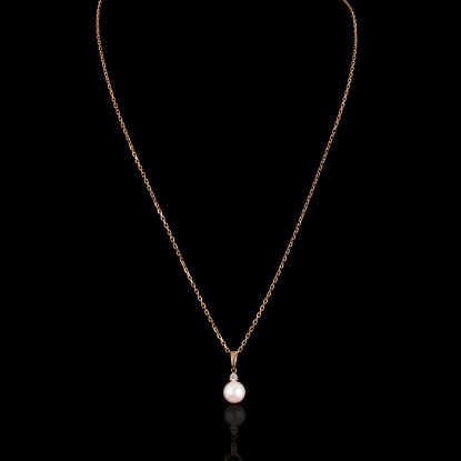 Cadeau Necklace | Fresh Water Pearls | Rose Gold 18K