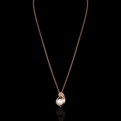 Paris Necklace | Fresh Water Pearls | Rose Gold 18K