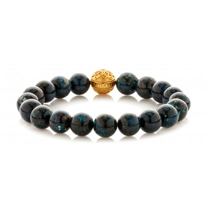 Chrysocolla Single Gold Touch