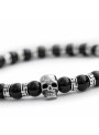 Skull Obsession Deep Black Onyx & Silver