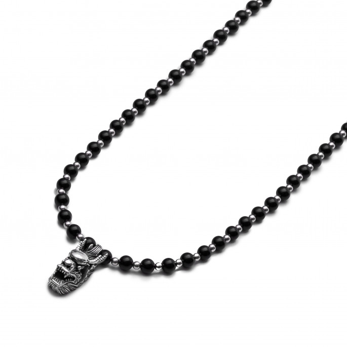 Buy Black Spinel Necklace, Black Beads Chain, 925 Silver Beaded Chain  Necklace, Silver Necklace, Black Stone, Tiny 3 MM Beads Women Necklace  Online in India - E… | Black spinel necklace, Black beads, Necklace